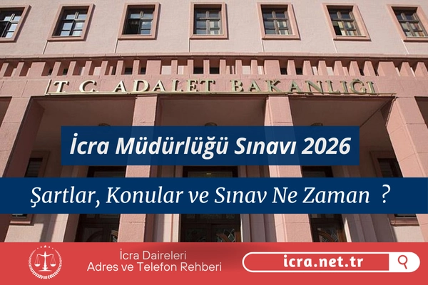 İcra Müdürlüğü Sınavı 2026